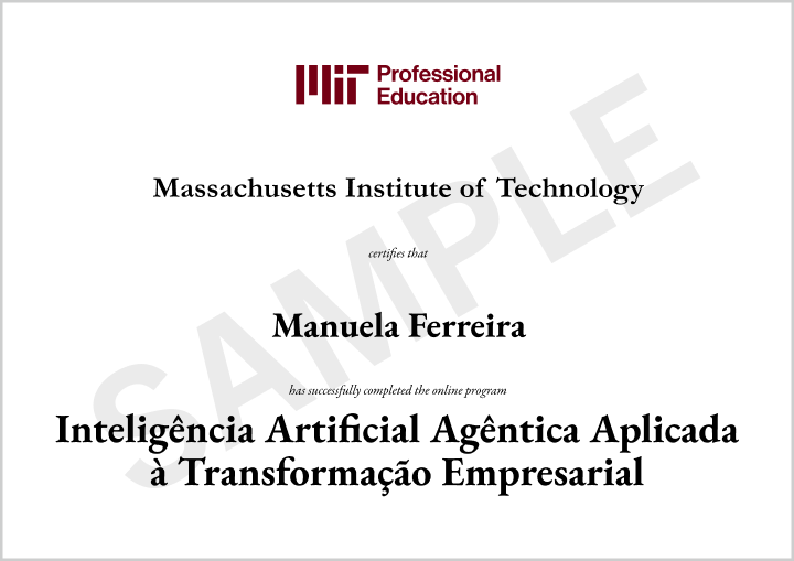 Certificado - Inteligência Artificial Agêntica Aplicada à Transformação Empresarial