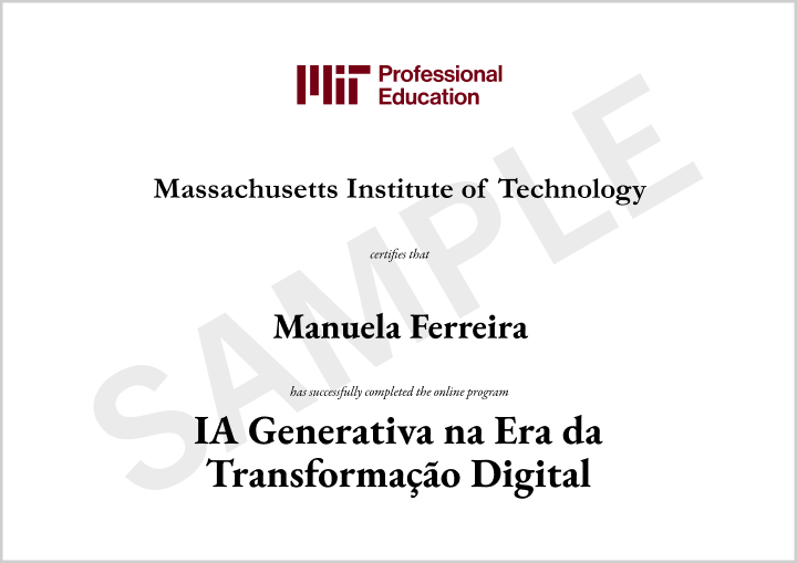 Certificado - IA Generativa na Era da Transformação Digital