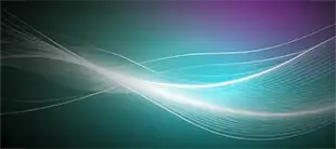 Ondas abstractas de luz en movimiento que representan la Inteligencia Artificial Generativa Aplicada a la Transformación Digital
